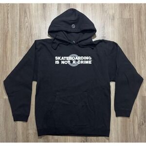 Y2K‎ NHS Skateboarding Is Not A Crime Black Hoodie Size M